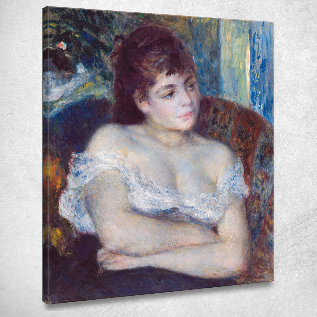 Donna In Poltrona Pierre-Auguste Renoir par511 quadro stampato su tela