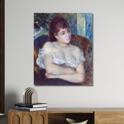 Donna In Poltrona Pierre-Auguste Renoir par511 quadro stampato su tela