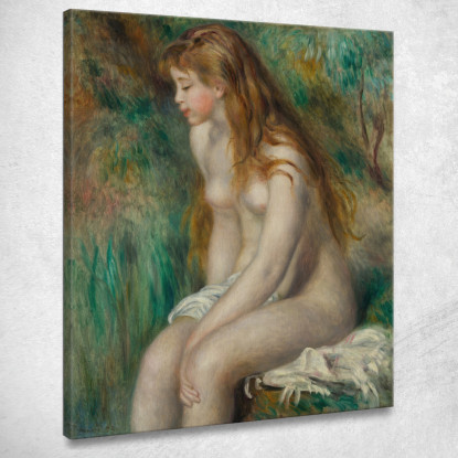 Ragazza Che Fa Il Bagno Pierre-Auguste Renoir par523 quadro stampato su tela