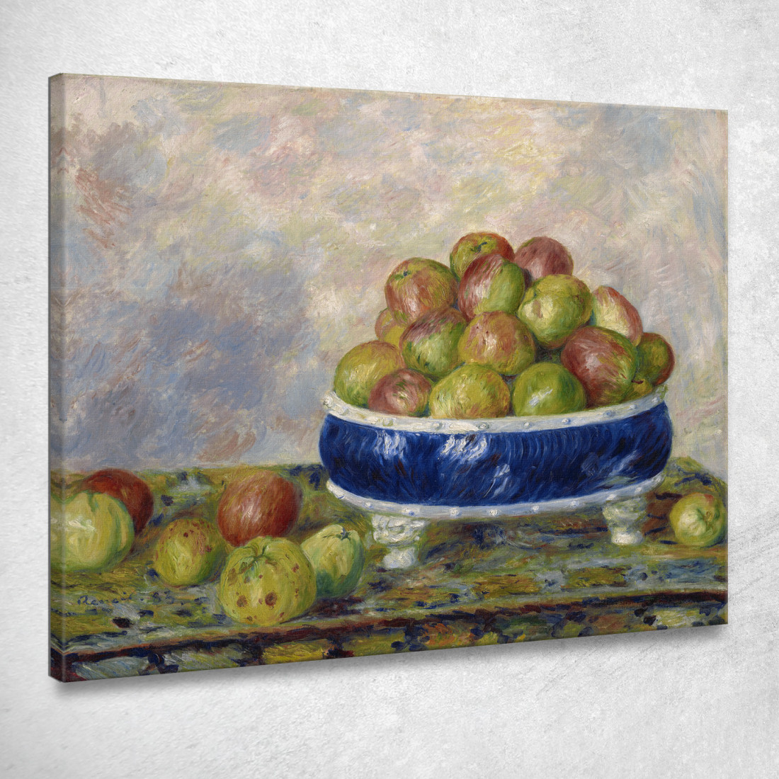 Mele In Un Piatto 1883 Pierre-Auguste Renoir par543 quadro stampato su tela Mele In Un Piatto 1883 Pierre-Auguste Renoir par543 quadro stampato su tela