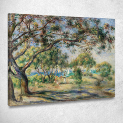 Sedia Paesaggistica In Legno Pierre-Auguste Renoir par551 quadro stampato su tela