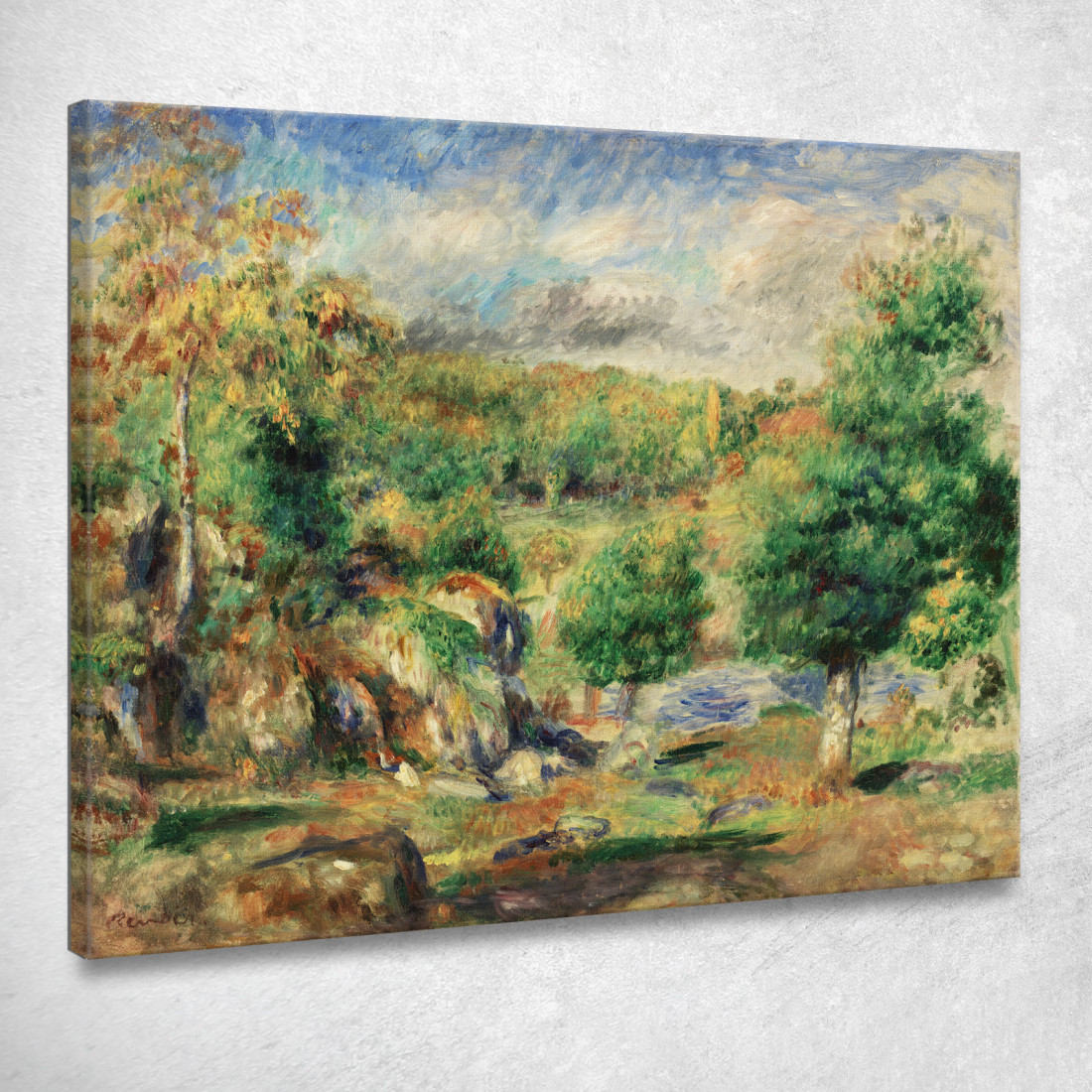 Castagni Pont-Aven Pierre-Auguste Renoir par556 quadro stampato su tela