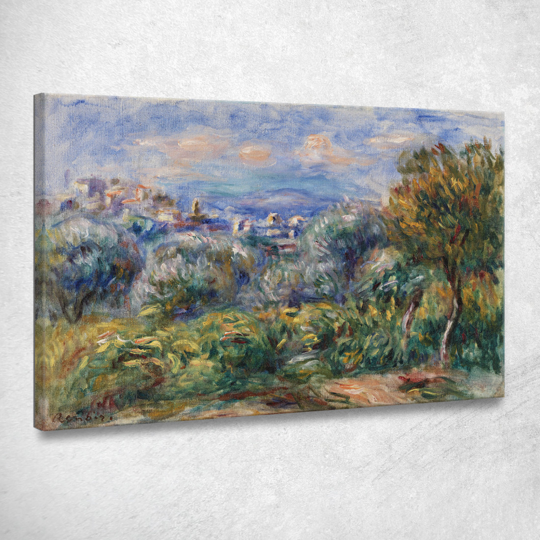 Paesaggio Pierre-Auguste Renoir par571 quadro stampato su tela Paesaggio Pierre-Auguste Renoir par571 quadro stampato su tela