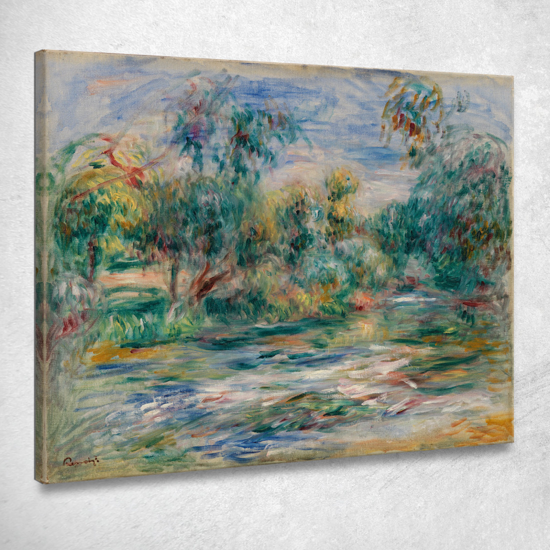 Paesaggio Pierre-Auguste Renoir par572 quadro stampato su tela Paesaggio Pierre-Auguste Renoir par572 quadro stampato su tela