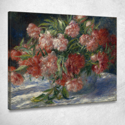 Peonie Pierre-Auguste Renoir par586 quadro stampato su tela