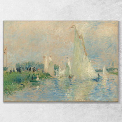 Regata Ad Argenteuil Pierre-Auguste Renoir par591 quadro stampato su tela