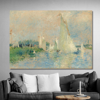 Regata Ad Argenteuil Pierre-Auguste Renoir par591 quadro stampato su tela