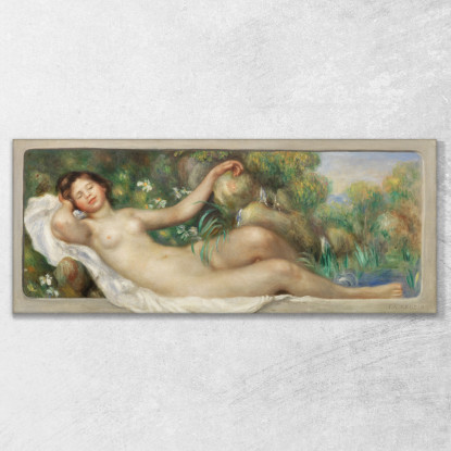 Nudo Sdraiato Pierre-Auguste Renoir par600 quadro stampato su tela