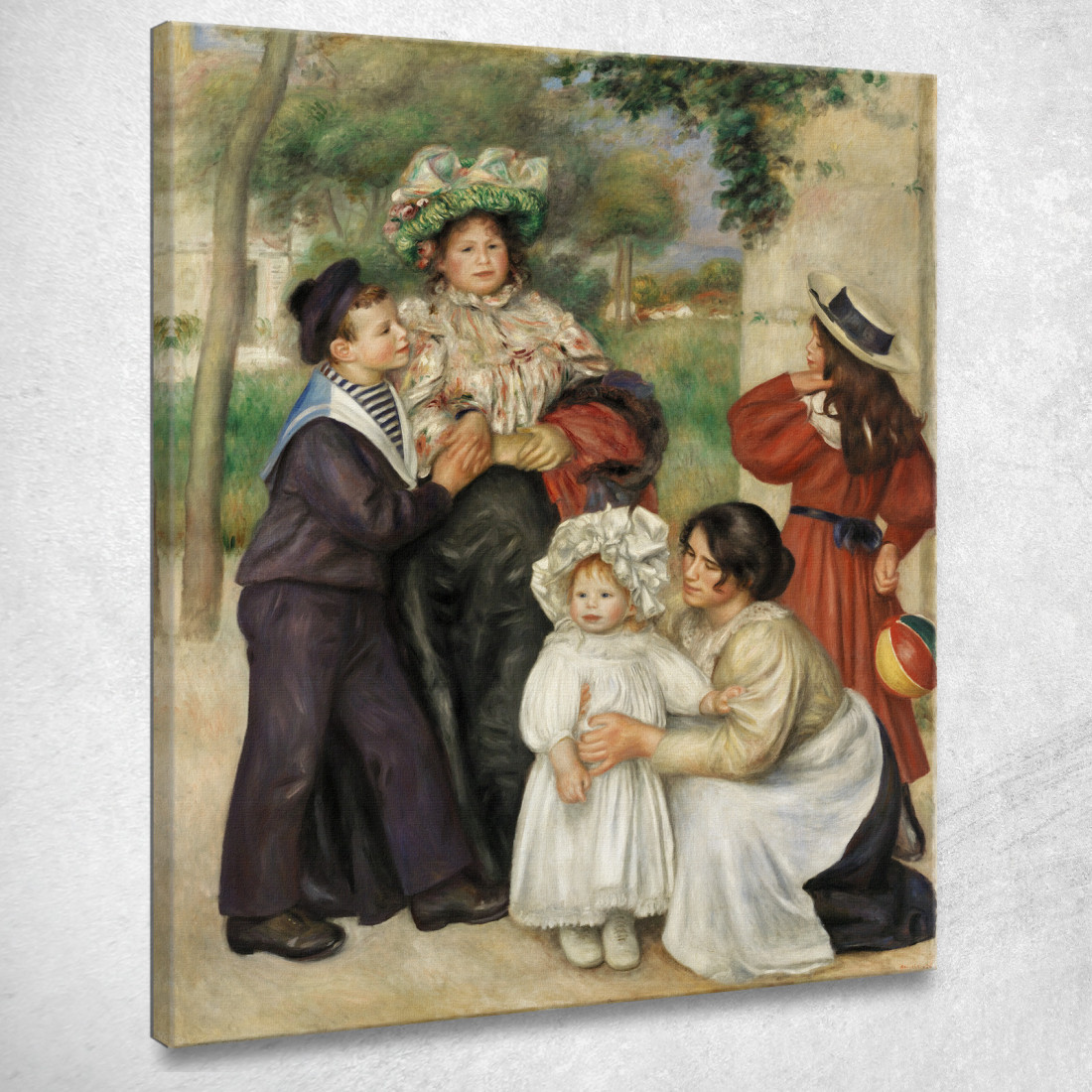 La Famiglia Dell'Artista Pierre-Auguste Renoir par606 quadro stampato su tela La Famiglia Dell'Artista Pierre-Auguste Renoir par606 quadro stampato su tela