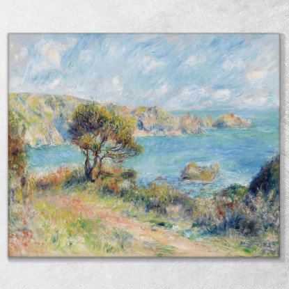 Veduta A Guernsey 1883 Pierre-Auguste Renoir par609 quadro stampato su tela