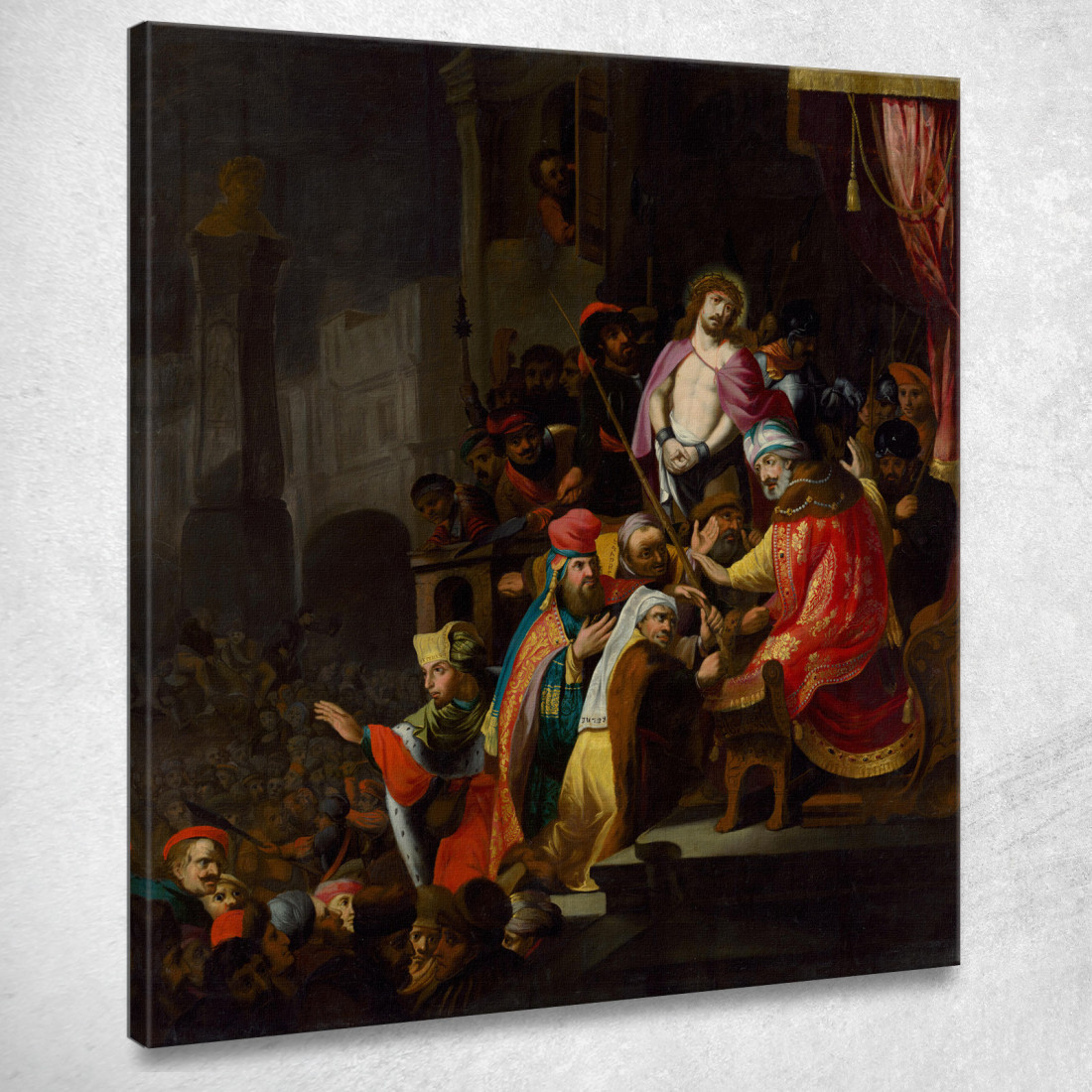 Cristo Davanti A Pilato Rembrandt van Rijn rvr37 quadro stampato su tela Cristo Davanti A Pilato Rembrandt van Rijn rvr37 quadro stampato su tela