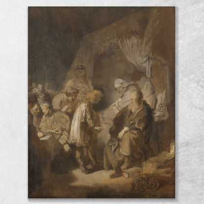 Giuseppe Che Racconta I Suoi Sogni Rembrandt van Rijn rvr74 quadro stampato su tela
