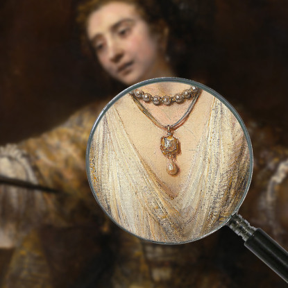 Lucrezia Rembrandt van Rijn rvr88 quadro stampato su tela