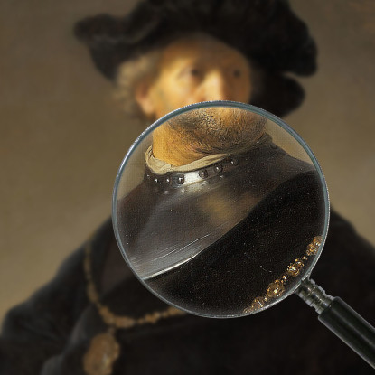 Vecchio Con Una Catena D'Oro Rembrandt van Rijn rvr113 quadro stampato su tela