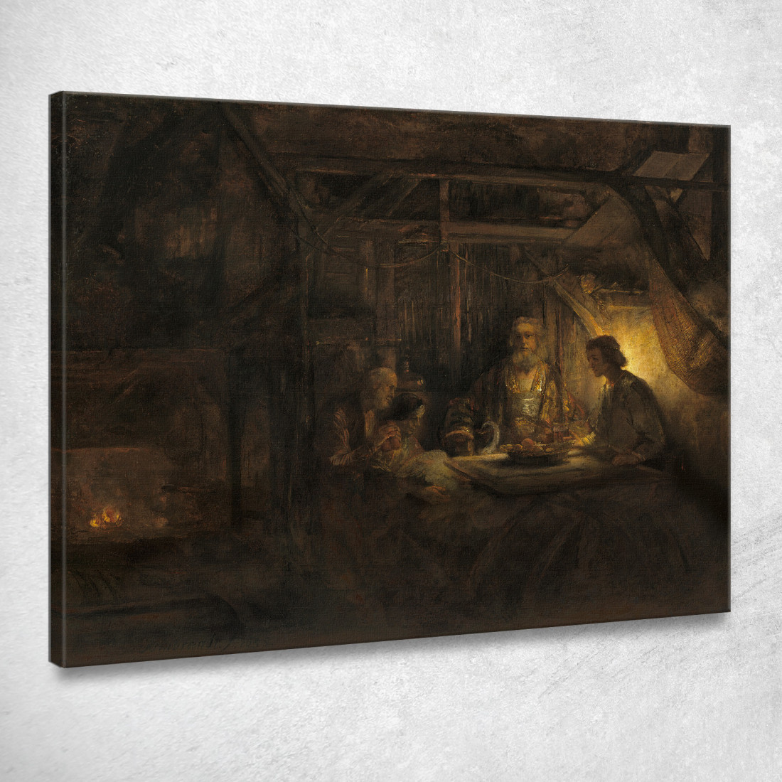 Filemone E Bauci Rembrandt van Rijn rvr118 quadro stampato su tela Filemone E Bauci Rembrandt van Rijn rvr118 quadro stampato su tela