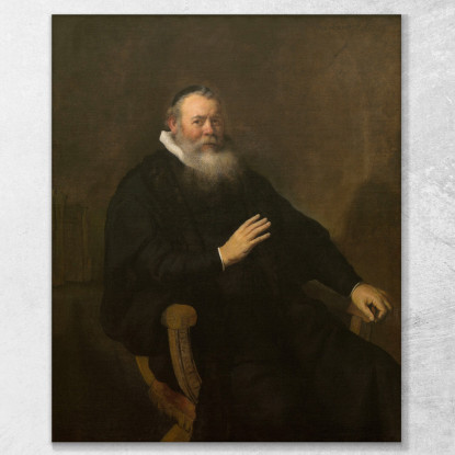 Ritratto Di Un Sacerdote Rembrandt van Rijn rvr120 quadro stampato su tela