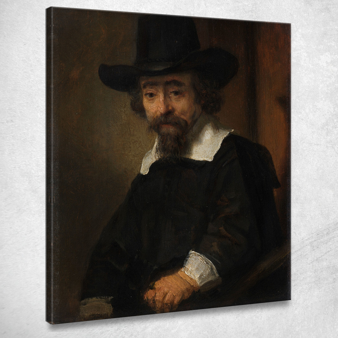 Ritratto Di Efraim Bueno Rembrandt van Rijn rvr140 quadro stampato su tela Ritratto Di Efraim Bueno Rembrandt van Rijn rvr140 quadro stampato su tela