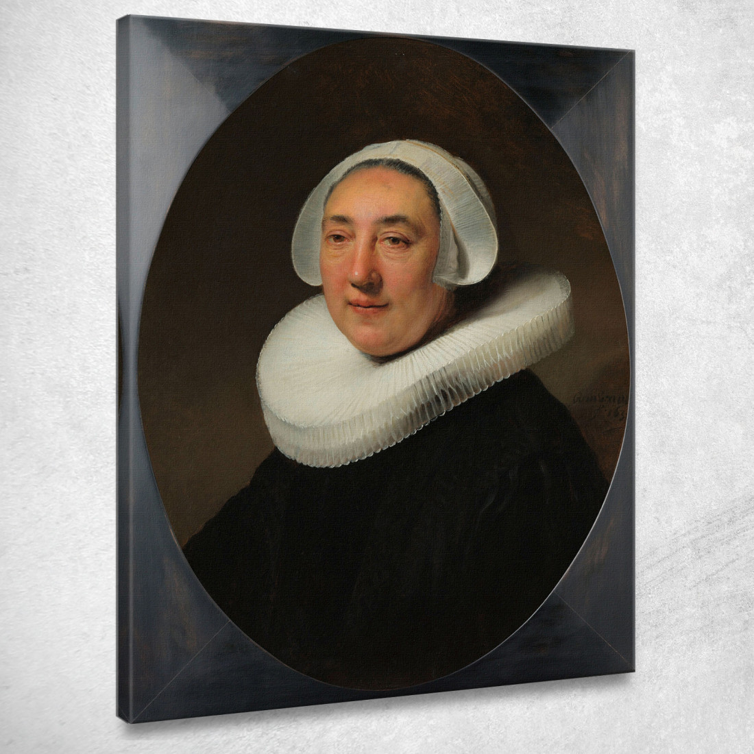 Ritratto Di Haesje Jacobsdr Van Cleyburg Rembrandt van Rijn rvr142 quadro stampato su tela Ritratto Di Haesje Jacobsdr Van Cleyburg Rembrandt van Rijn rvr142 quadro stampato su tela