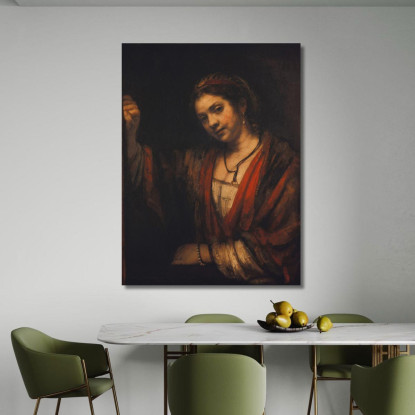 Ritratto Di Hendrickje Stoffels Rembrandt van Rijn rvr143 quadro stampato su tela