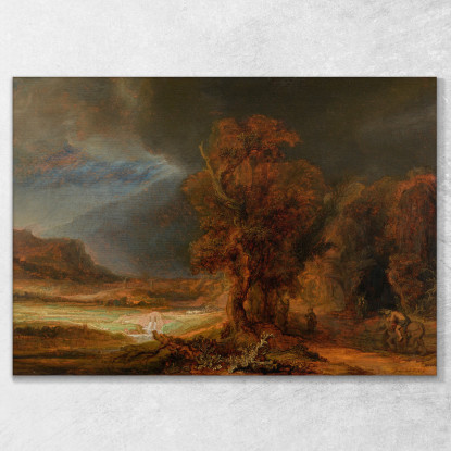 Paesaggio Con Il Buon Samaritano 1638 Rembrandt van Rijn rvr157 quadro stampato su tela