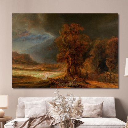Paesaggio Con Il Buon Samaritano 1638 Rembrandt van Rijn rvr157 quadro stampato su tela