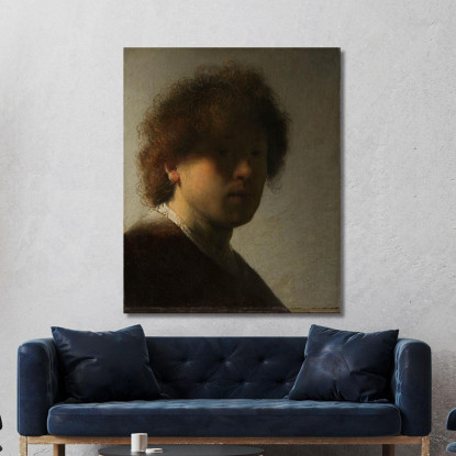 Autoritratto Rembrandt Van Rijn Rembrandt van Rijn rvr183 quadro stampato su tela