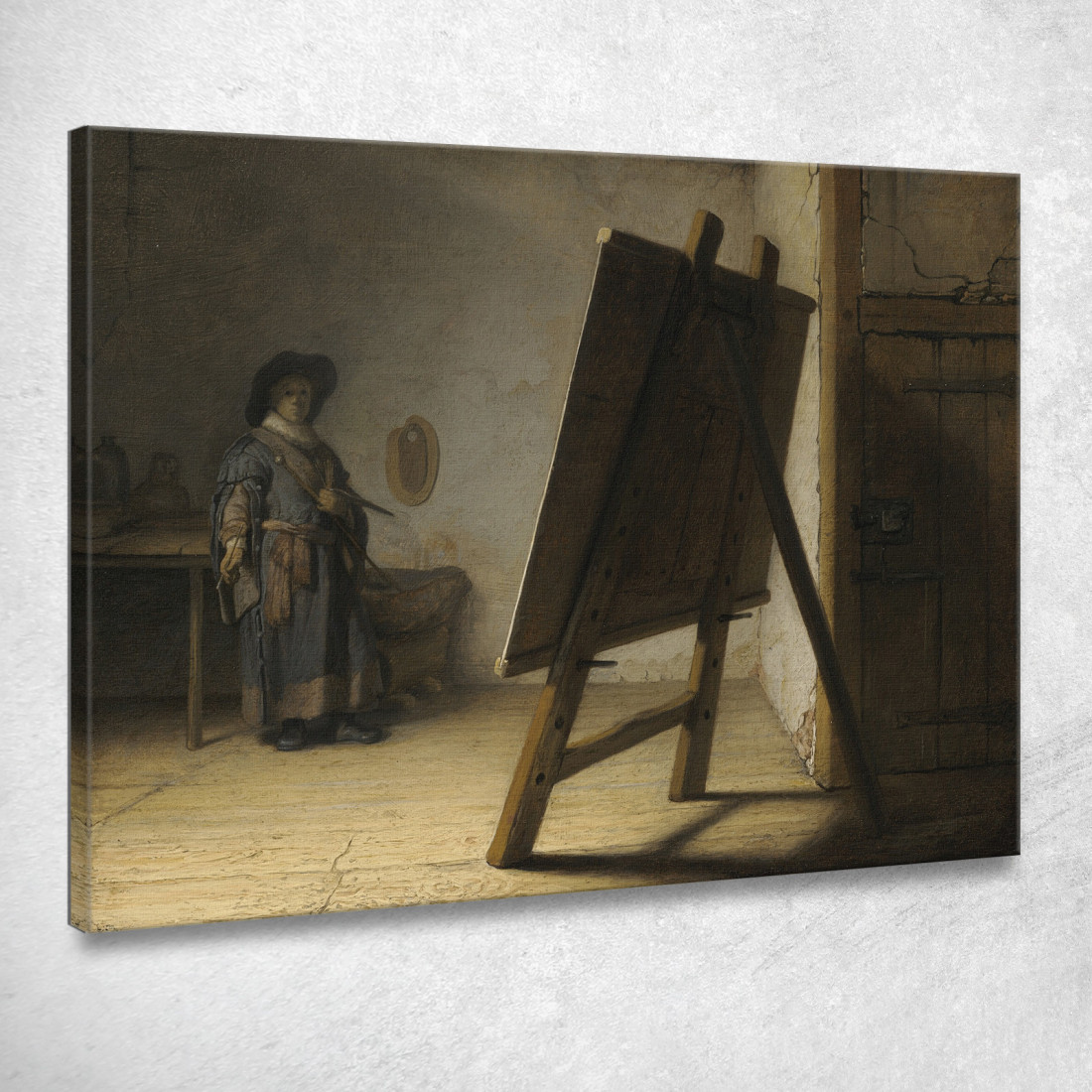 L'Artista Nel Suo Studio Rembrandt van Rijn rvr207 quadro stampato su tela L'Artista Nel Suo Studio Rembrandt van Rijn rvr207 quadro stampato su tela