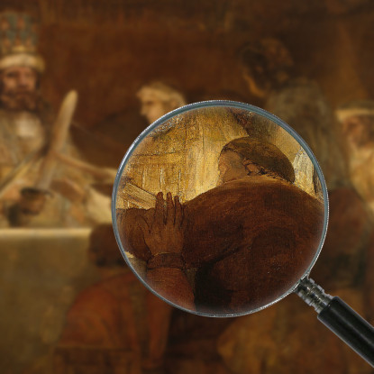 La Congiura Dei Batavi Sotto Claudio Civile Rembrandt van Rijn rvr214 quadro stampato su tela