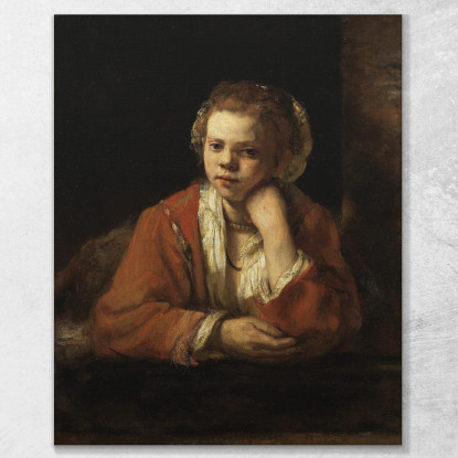 La Cameriera Di Cucina Rembrandt van Rijn rvr230 quadro stampato su tela