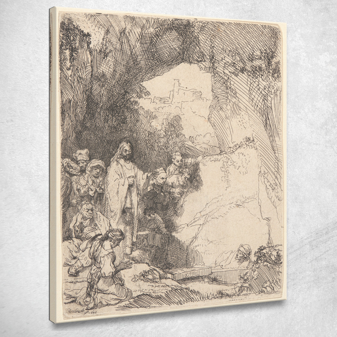 La Resurrezione Di Lazzaro 4 Rembrandt van Rijn rvr238 quadro stampato su tela La Resurrezione Di Lazzaro 4 Rembrandt van Rijn rvr238 quadro stampato su tela
