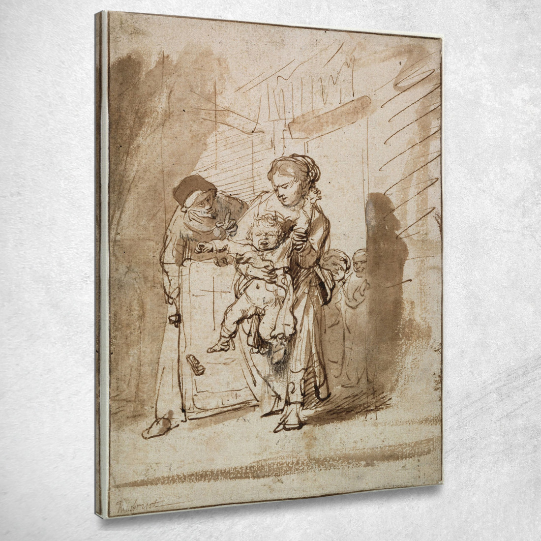 Il Bambino Indisciplinato Rembrandt van Rijn rvr253 quadro stampato su tela Il Bambino Indisciplinato Rembrandt van Rijn rvr253 quadro stampato su tela