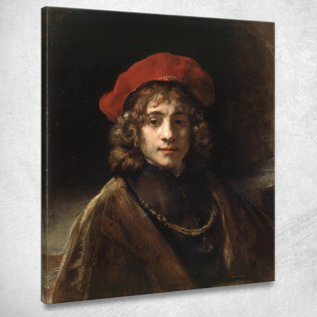 Tito Il Figlio Dell'Artista Rembrandt van Rijn rvr262 quadro stampato su tela Tito Il Figlio Dell'Artista Rembrandt van Rijn rvr262 quadro stampato su tela