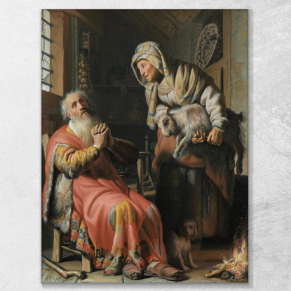 Tobia E Anna Con Il Capretto Rembrandt van Rijn rvr263 quadro stampato su tela