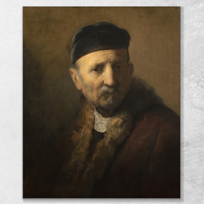 Tronie Di Un Vecchio Rembrandt van Rijn rvr264 quadro stampato su tela