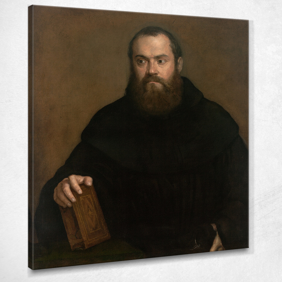 Un Monaco Con Un Libro Titian Tiziano Vecellio ttn2 quadro stampato su tela Un Monaco Con Un Libro Titian Tiziano Vecellio ttn2 quadro stampato su tela