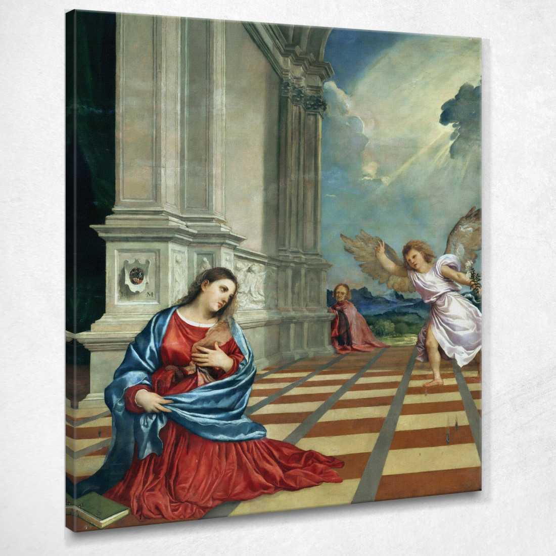Annunciazione Titian Tiziano Vecellio ttn9 quadro stampato su tela Annunciazione Titian Tiziano Vecellio ttn9 quadro stampato su tela