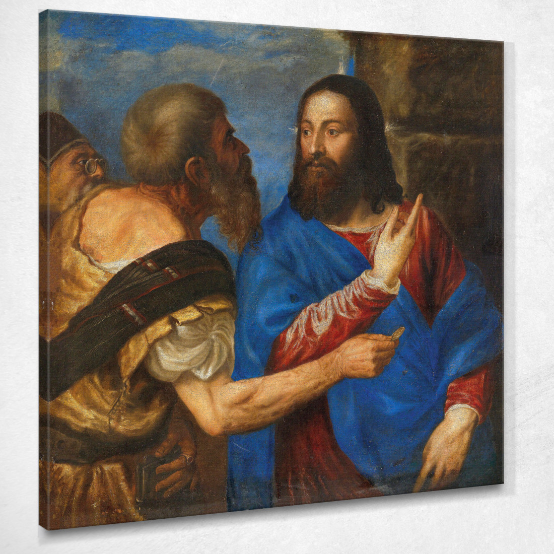La Moneta Del Tributo Titian Tiziano Vecellio ttn70 quadro stampato su tela La Moneta Del Tributo Titian Tiziano Vecellio ttn70 quadro stampato su tela
