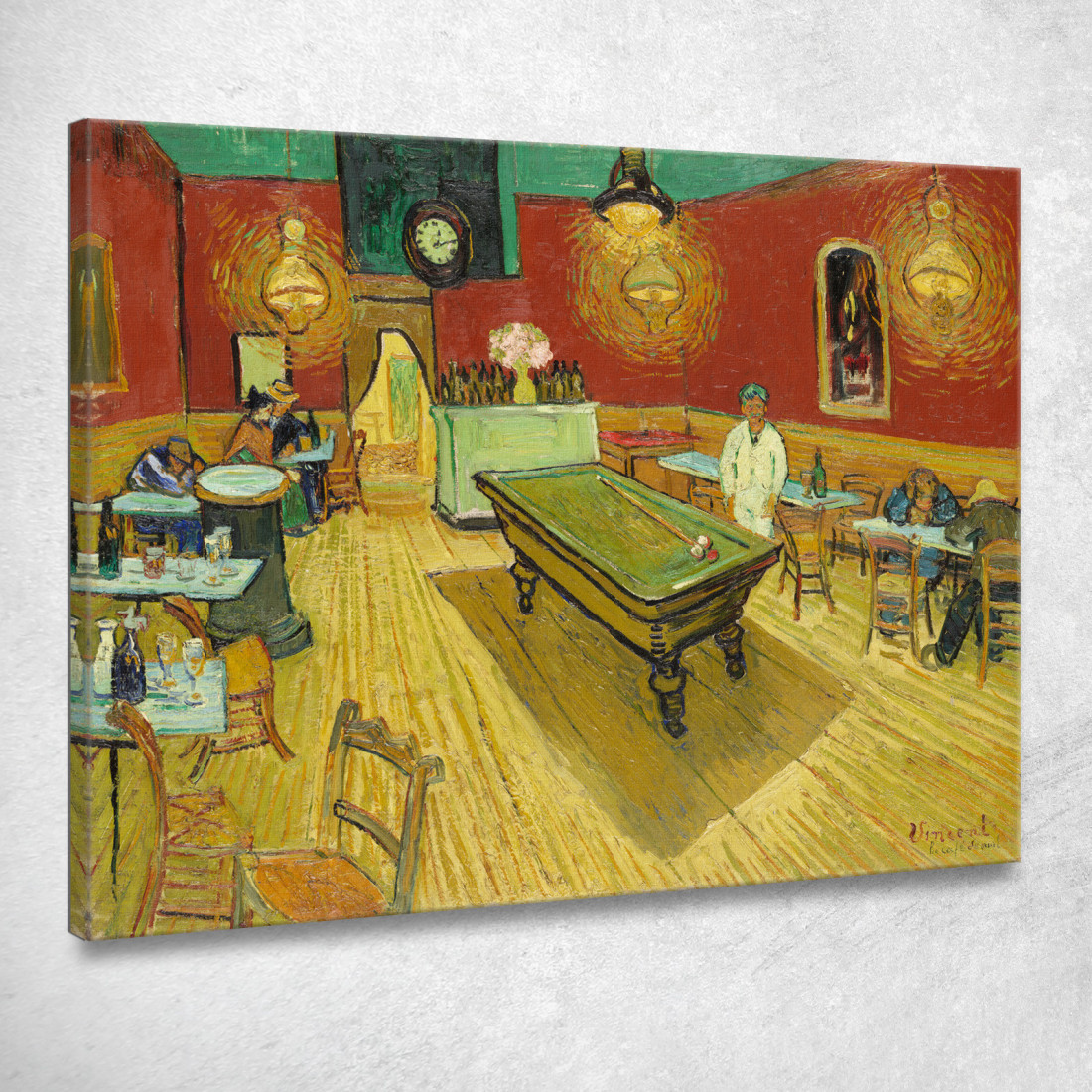 Caffè Notturno Vincent van Gogh vvg10 quadro stampato su tela Caffè Notturno Vincent van Gogh vvg10 quadro stampato su tela