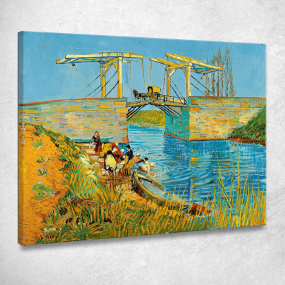 Il Ponte Di Langlois Ad Arles Vincent van Gogh vvg12 quadro stampato su tela