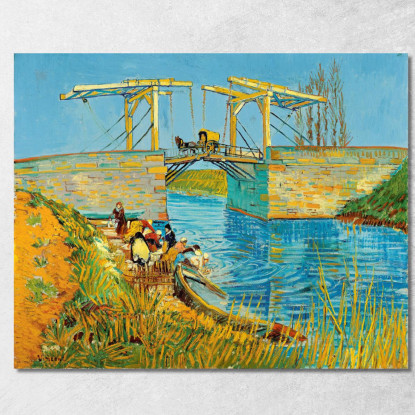 Il Ponte Di Langlois Ad Arles Vincent van Gogh vvg12 quadro stampato su tela