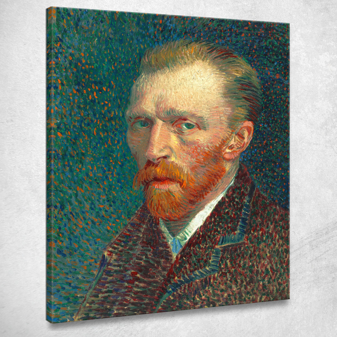 Autoritratto 1887 Vincent van Gogh vvg17 quadro stampato su tela Autoritratto 1887 Vincent van Gogh vvg17 quadro stampato su tela