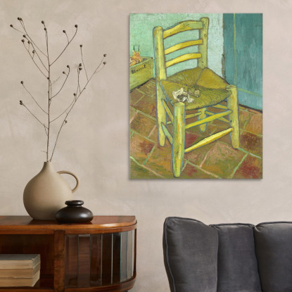 La Sedia Vincent van Gogh vvg35 quadro stampato su tela