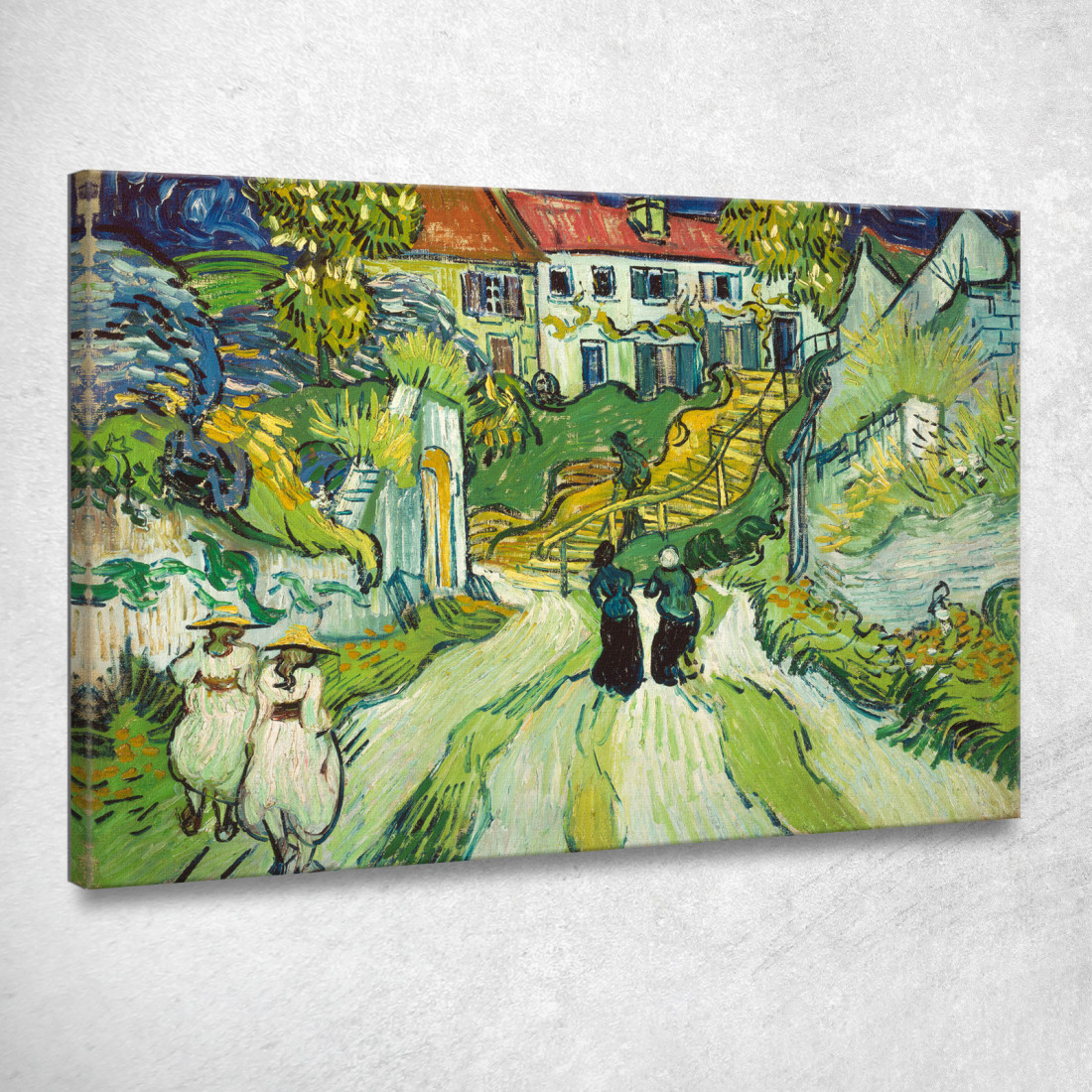 Scala Ad Auvers Vincent van Gogh vvg46 quadro stampato su tela