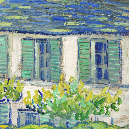 Caso A Auvers Vincent van Gogh vvg51 quadro stampato su tela