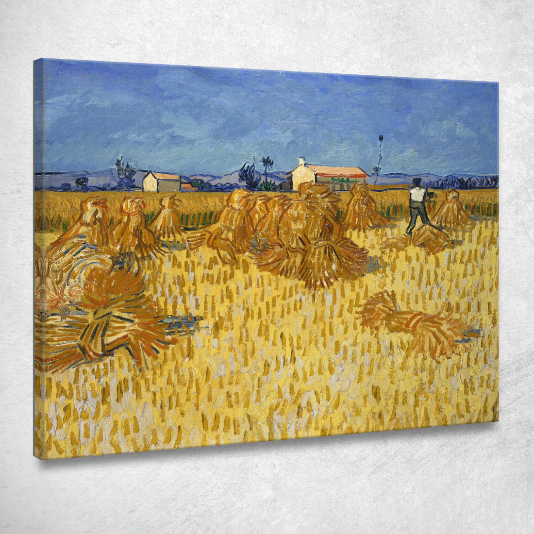 Raccolto In Provenza Vincent van Gogh vvg56 quadro stampato su tela Raccolto In Provenza Vincent van Gogh vvg56 quadro stampato su tela