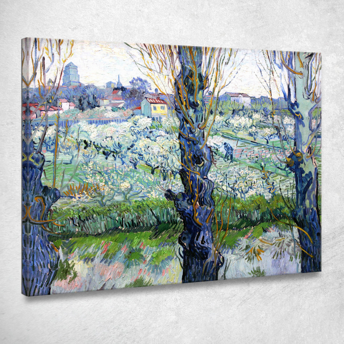 Veduta Dei Frutteti Fioriti Di Firenze Vincent van Gogh vvg69 quadro stampato su tela Veduta Dei Frutteti Fioriti Di Firenze Vincent van Gogh vvg69 quadro stampato su tela