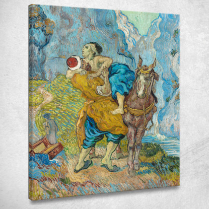 Il Buon Samaritano Dopo Delacroix Vincent van Gogh vvg72 quadro stampato su tela