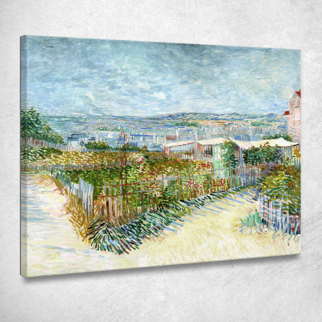 Gli Orti Di Van Gogh A Montmartre 1887 Vincent van Gogh vvg87 quadro stampato su tela Gli Orti Di Van Gogh A Montmartre 1887 Vincent van Gogh vvg87 quadro stampato su tela