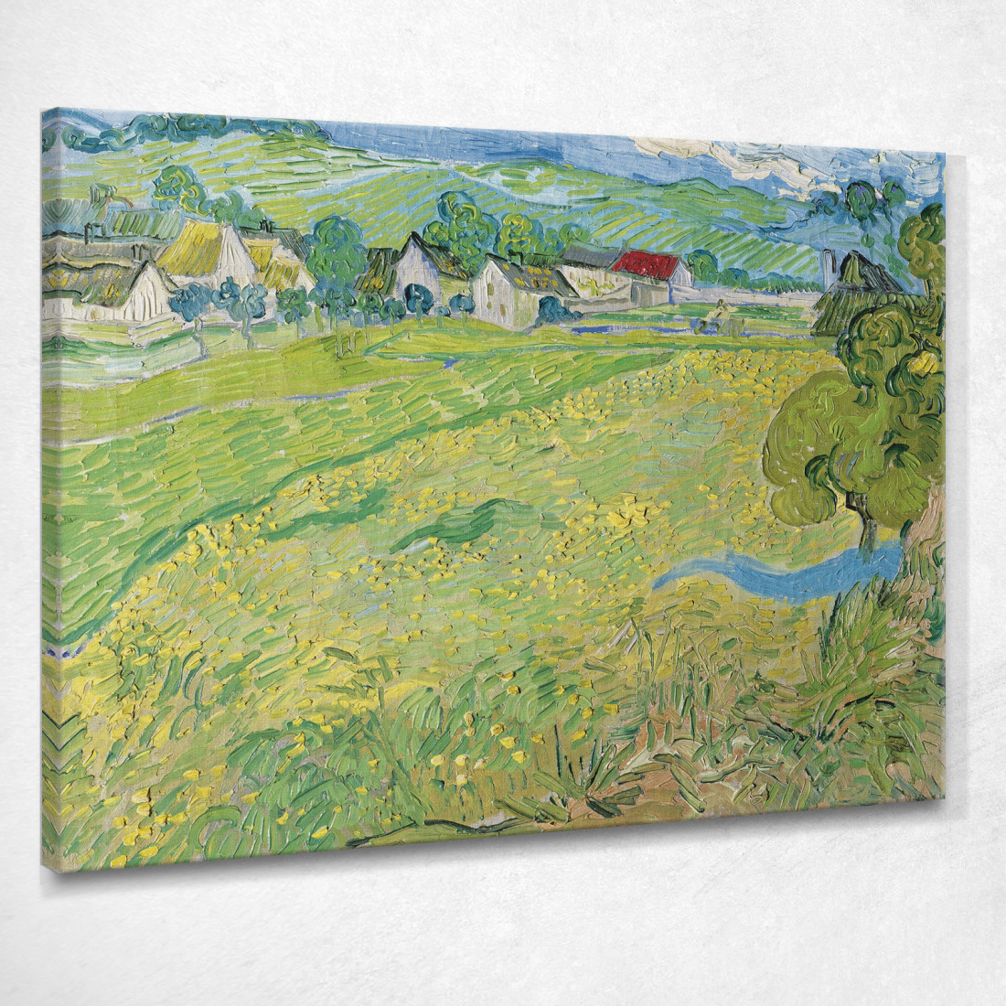 Les Vessenots Ad Auvers Vincent van Gogh vvg91 quadro stampato su tela