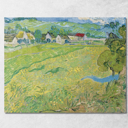 Les Vessenots Ad Auvers Vincent van Gogh vvg91 quadro stampato su tela